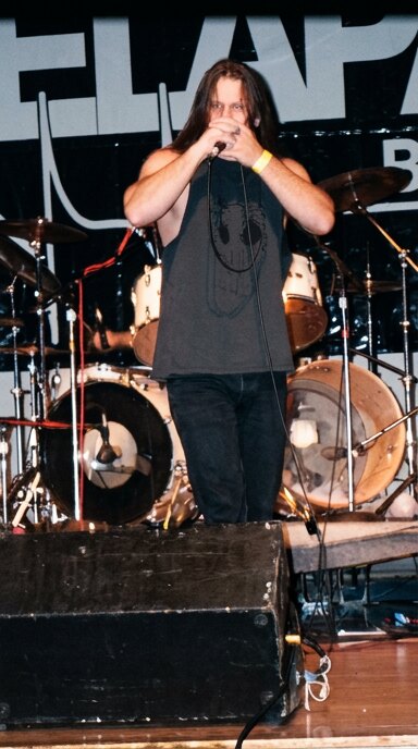 Mike Michaelian performing at the Milwaukee Metalfest