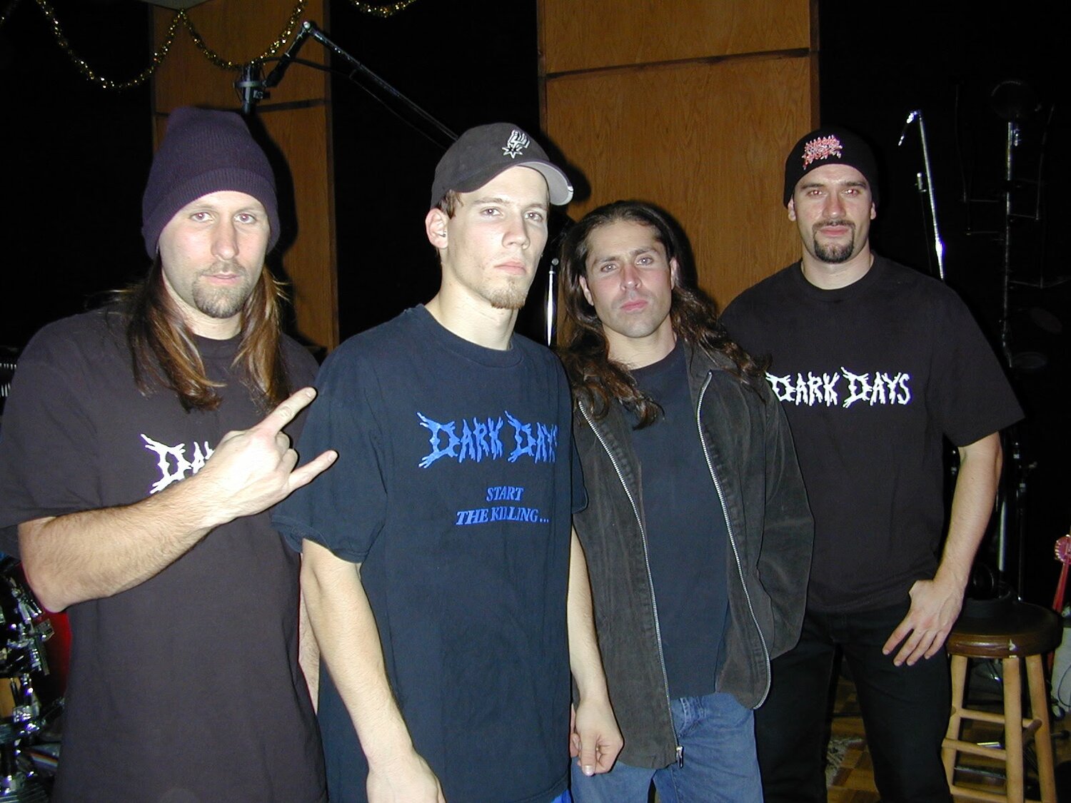 Dark Days in the studio during the Screaming in Horror sessions