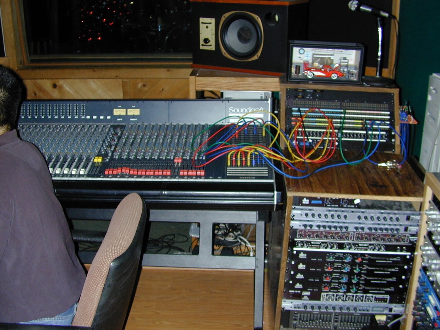 Soundcraft console in the control room