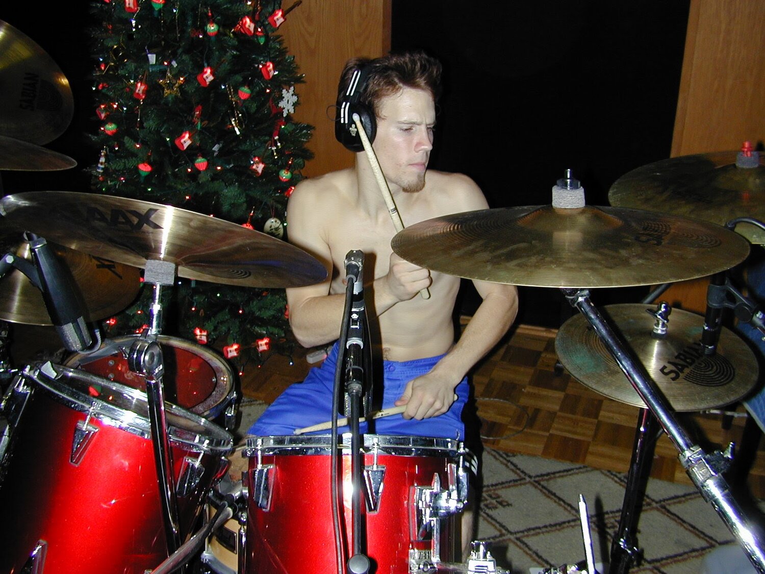 Drums being tracked for Screaming in Horror