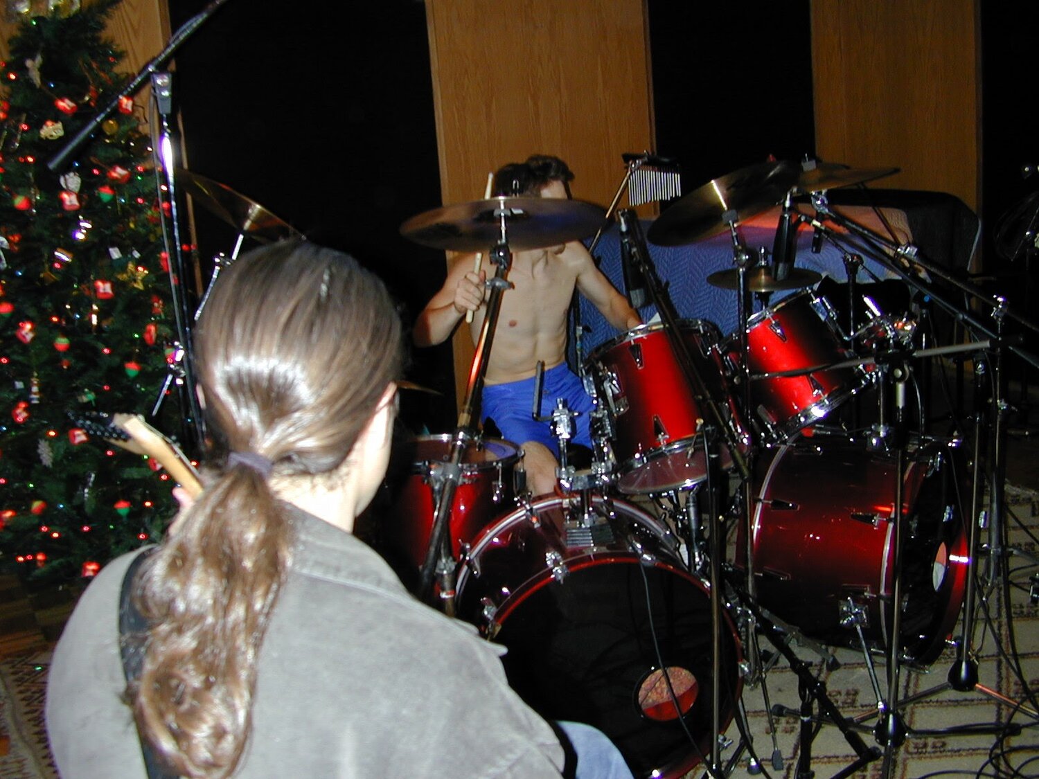 The live room during the Screaming in Horror sessions