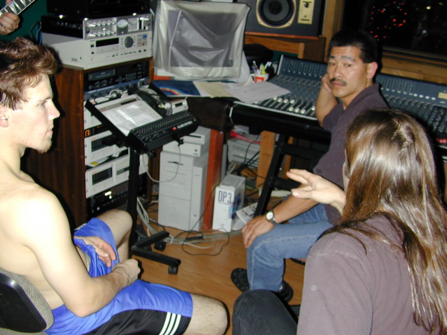 Listening back in the control room at Selah Studios